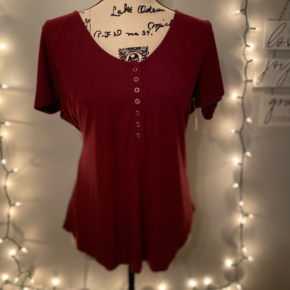 Burgundy Socialite blouse